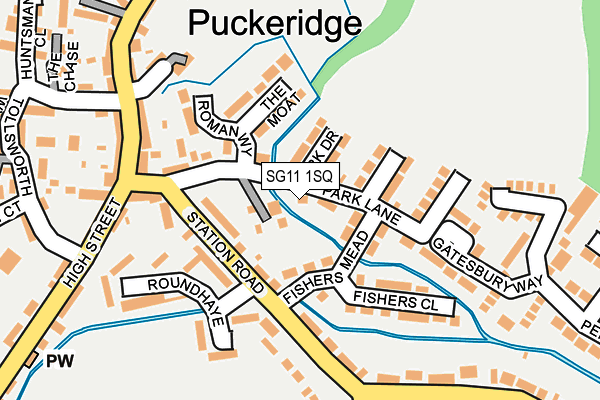 SG11 1SQ map - OS OpenMap – Local (Ordnance Survey)