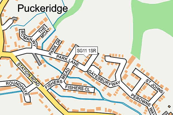 SG11 1SR map - OS OpenMap – Local (Ordnance Survey)