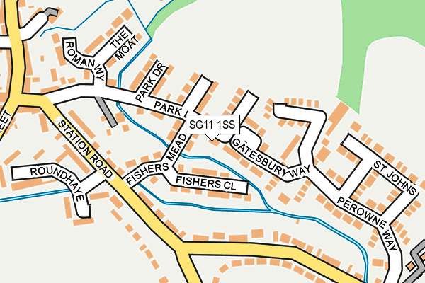 SG11 1SS map - OS OpenMap – Local (Ordnance Survey)