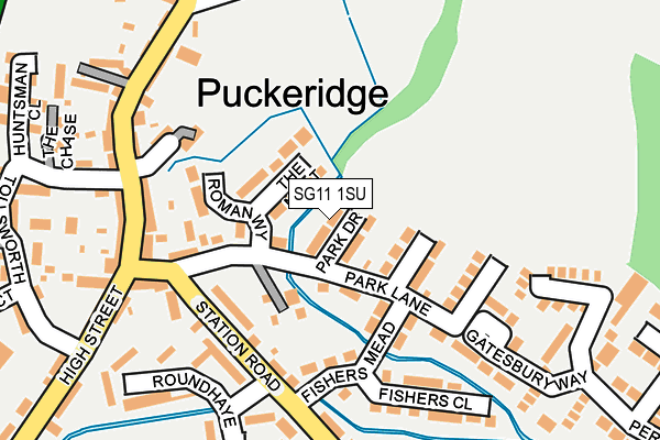 SG11 1SU map - OS OpenMap – Local (Ordnance Survey)