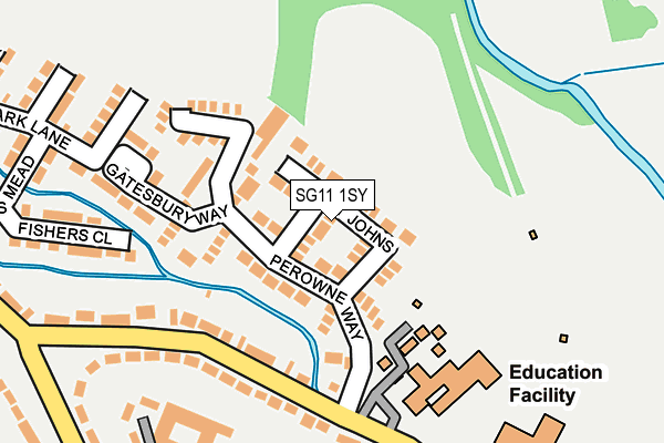SG11 1SY map - OS OpenMap – Local (Ordnance Survey)