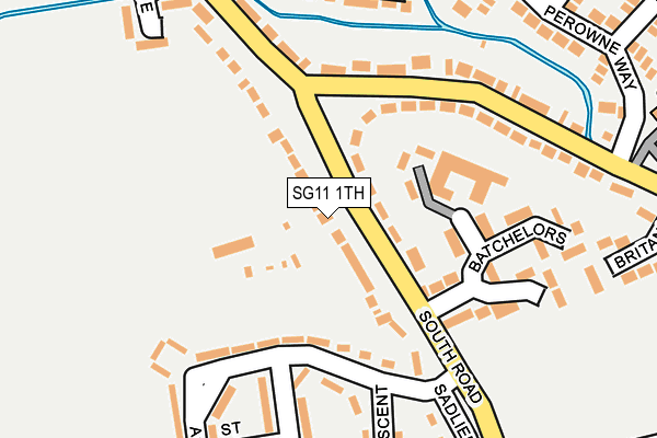 SG11 1TH map - OS OpenMap – Local (Ordnance Survey)