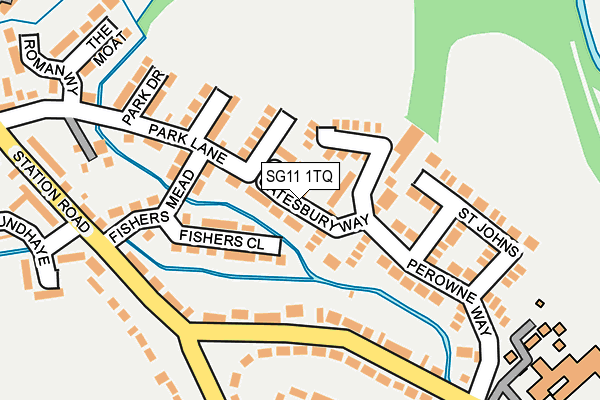 SG11 1TQ map - OS OpenMap – Local (Ordnance Survey)