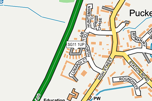 SG11 1UP map - OS OpenMap – Local (Ordnance Survey)