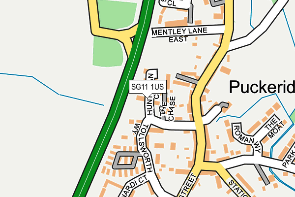 SG11 1US map - OS OpenMap – Local (Ordnance Survey)