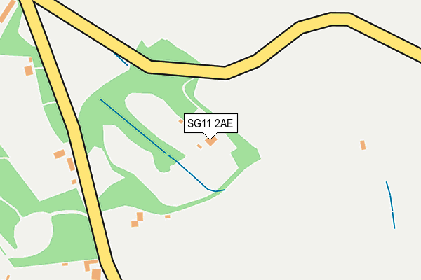 SG11 2AE map - OS OpenMap – Local (Ordnance Survey)