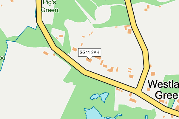 SG11 2AH map - OS OpenMap – Local (Ordnance Survey)