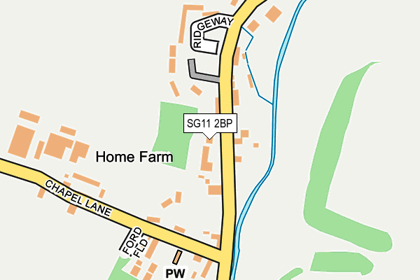 SG11 2BP map - OS OpenMap – Local (Ordnance Survey)
