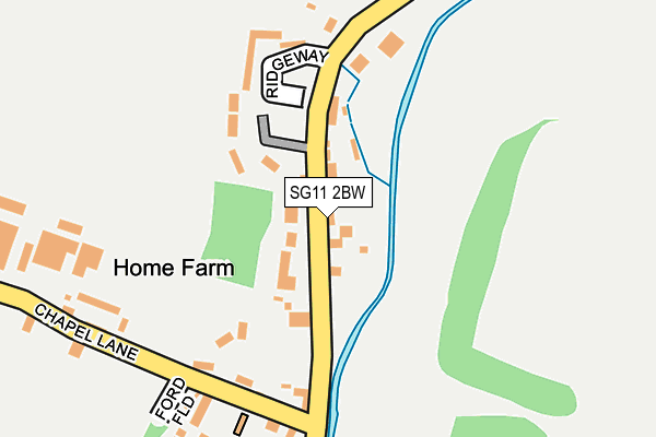 SG11 2BW map - OS OpenMap – Local (Ordnance Survey)