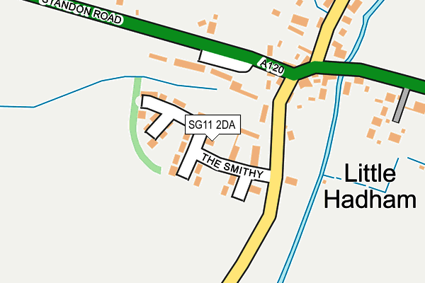 SG11 2DA map - OS OpenMap – Local (Ordnance Survey)