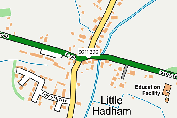 SG11 2DG map - OS OpenMap – Local (Ordnance Survey)