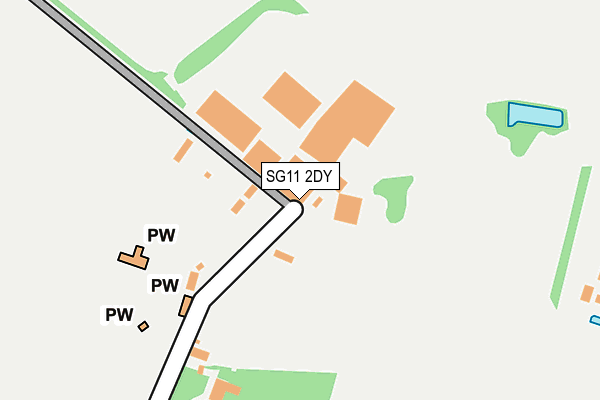 SG11 2DY map - OS OpenMap – Local (Ordnance Survey)