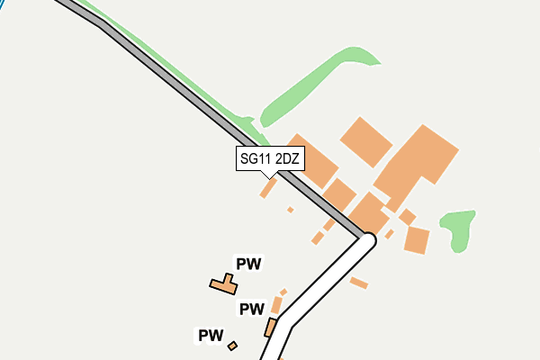 SG11 2DZ map - OS OpenMap – Local (Ordnance Survey)