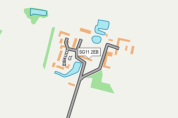 SG11 2EB map - OS OpenMap – Local (Ordnance Survey)