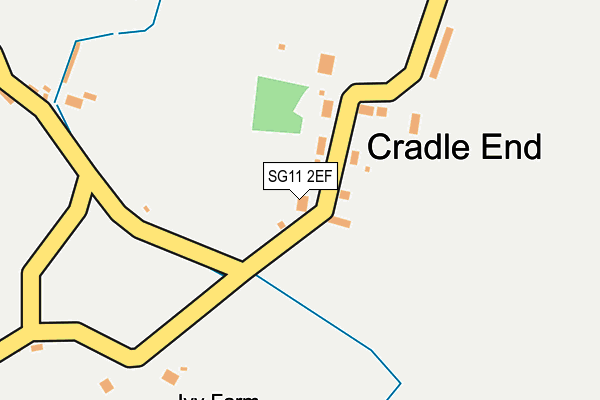 SG11 2EF map - OS OpenMap – Local (Ordnance Survey)