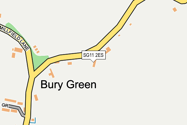 SG11 2ES map - OS OpenMap – Local (Ordnance Survey)