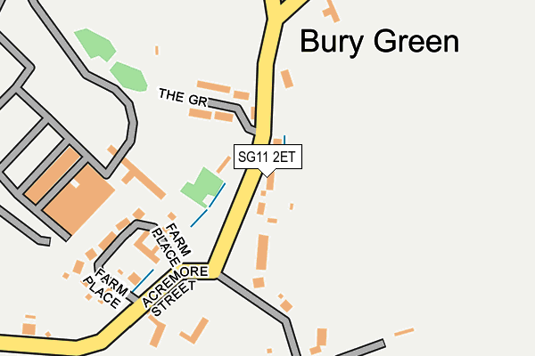 SG11 2ET map - OS OpenMap – Local (Ordnance Survey)