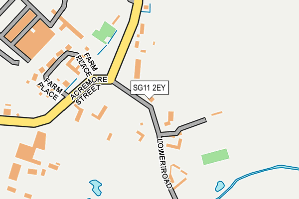 SG11 2EY map - OS OpenMap – Local (Ordnance Survey)