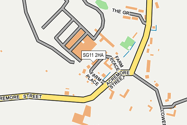 SG11 2HA map - OS OpenMap – Local (Ordnance Survey)