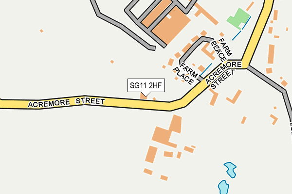 SG11 2HF map - OS OpenMap – Local (Ordnance Survey)
