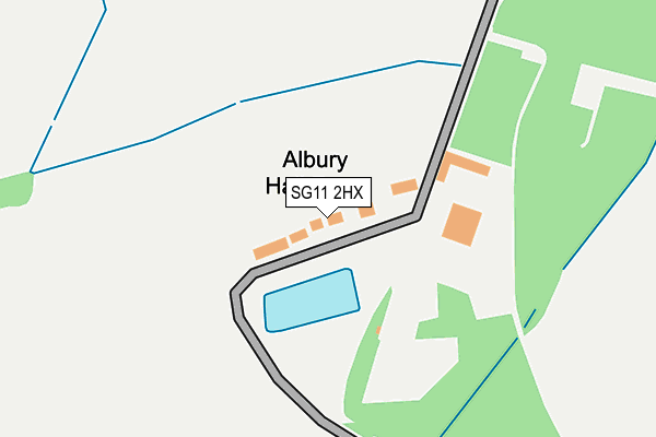SG11 2HX map - OS OpenMap – Local (Ordnance Survey)