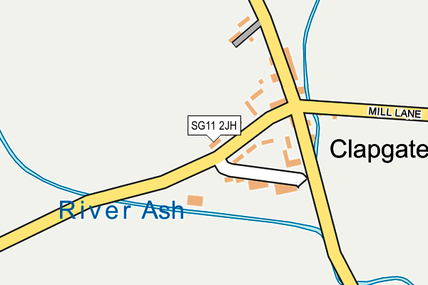 SG11 2JH map - OS OpenMap – Local (Ordnance Survey)