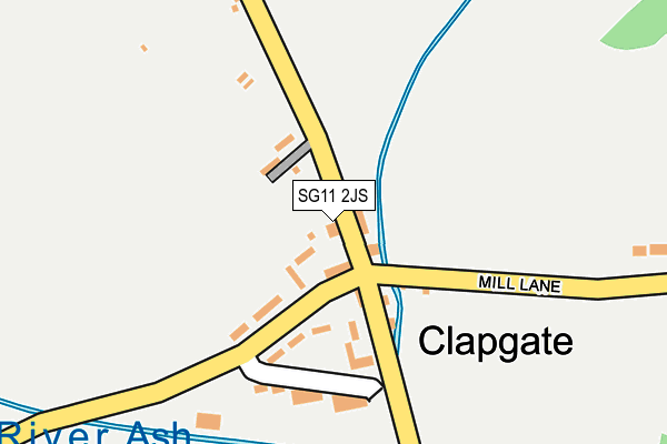 SG11 2JS map - OS OpenMap – Local (Ordnance Survey)