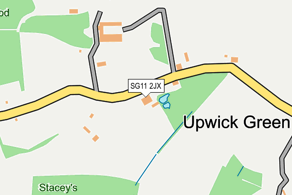 SG11 2JX map - OS OpenMap – Local (Ordnance Survey)