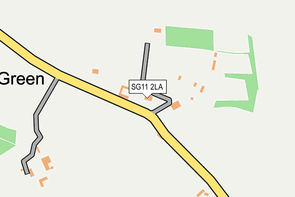 SG11 2LA map - OS OpenMap – Local (Ordnance Survey)