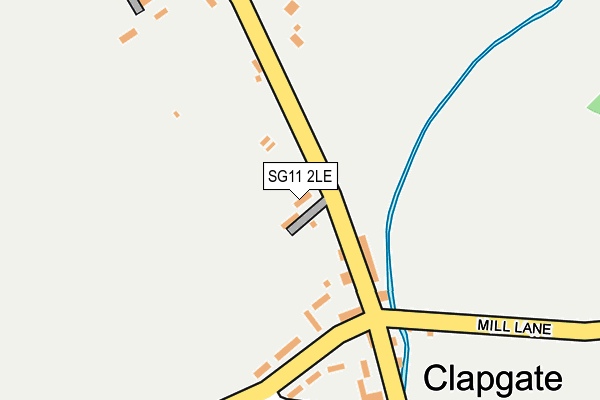 SG11 2LE map - OS OpenMap – Local (Ordnance Survey)
