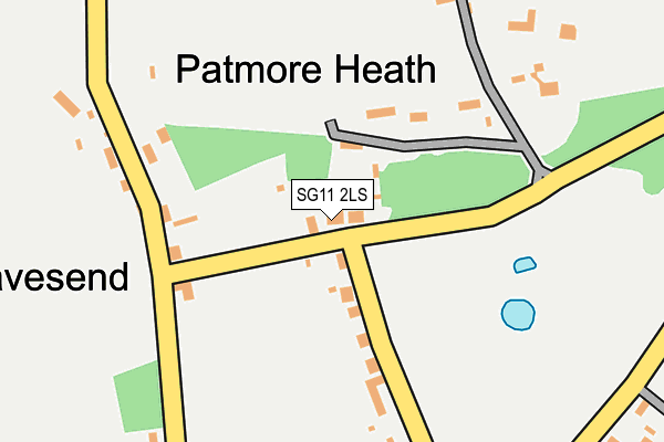 SG11 2LS map - OS OpenMap – Local (Ordnance Survey)