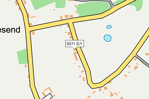 SG11 2LY map - OS OpenMap – Local (Ordnance Survey)