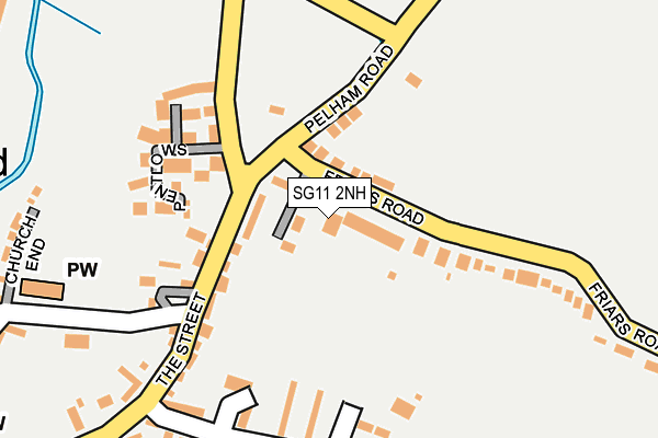 SG11 2NH map - OS OpenMap – Local (Ordnance Survey)