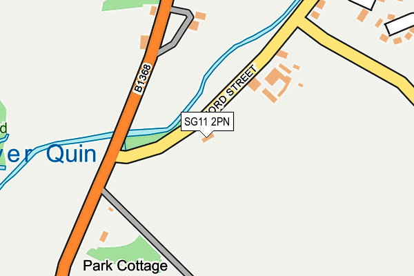 SG11 2PN map - OS OpenMap – Local (Ordnance Survey)