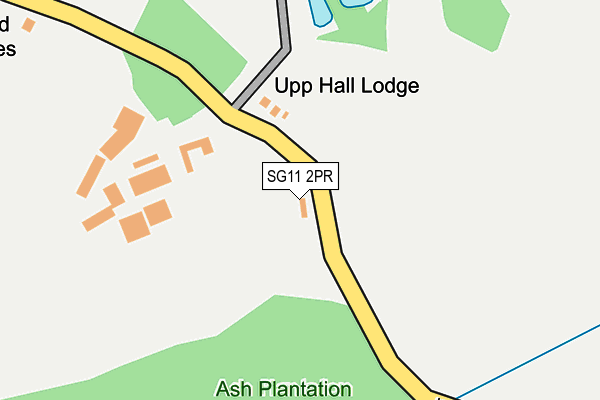 SG11 2PR map - OS OpenMap – Local (Ordnance Survey)