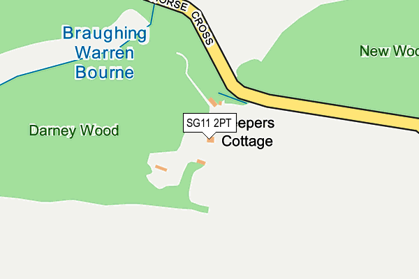 SG11 2PT map - OS OpenMap – Local (Ordnance Survey)