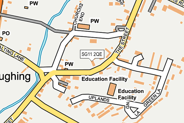 SG11 2QE map - OS OpenMap – Local (Ordnance Survey)