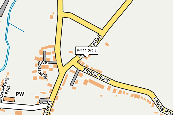 SG11 2QU map - OS OpenMap – Local (Ordnance Survey)