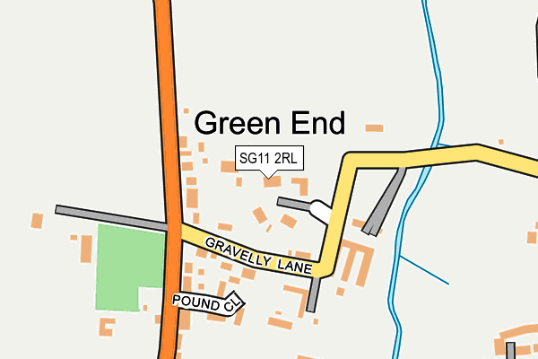 SG11 2RL map - OS OpenMap – Local (Ordnance Survey)