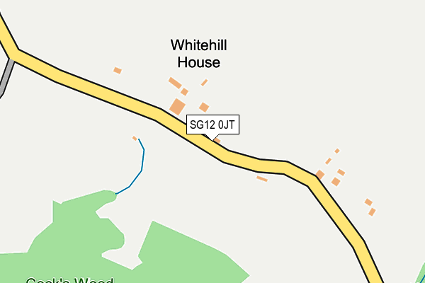 SG12 0JT map - OS OpenMap – Local (Ordnance Survey)