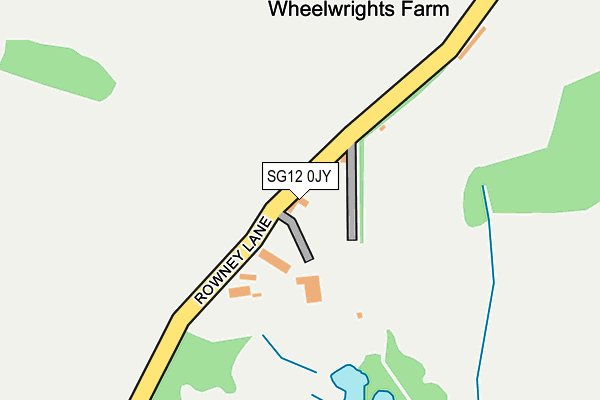 SG12 0JY map - OS OpenMap – Local (Ordnance Survey)