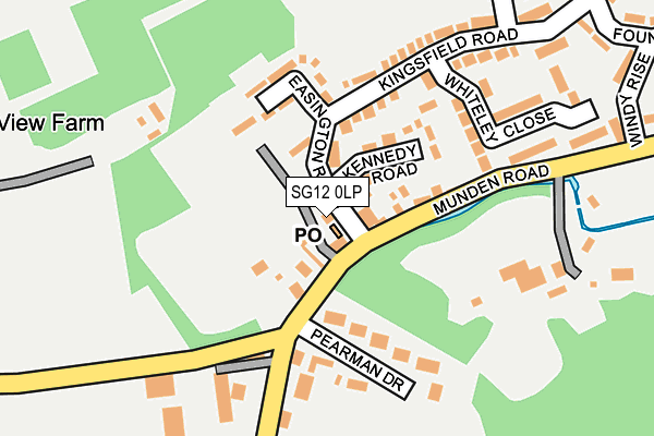 SG12 0LP map - OS OpenMap – Local (Ordnance Survey)