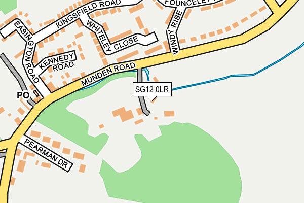 SG12 0LR map - OS OpenMap – Local (Ordnance Survey)