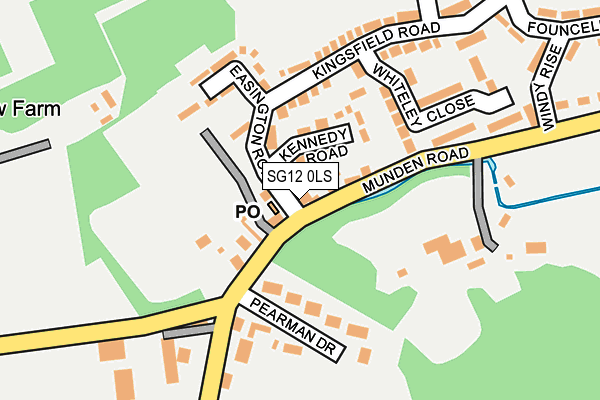 SG12 0LS map - OS OpenMap – Local (Ordnance Survey)