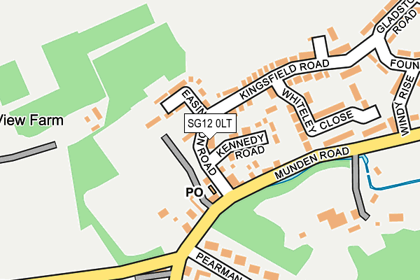 SG12 0LT map - OS OpenMap – Local (Ordnance Survey)