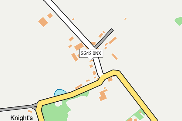 SG12 0NX map - OS OpenMap – Local (Ordnance Survey)