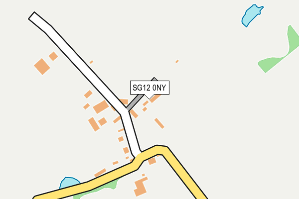 SG12 0NY map - OS OpenMap – Local (Ordnance Survey)