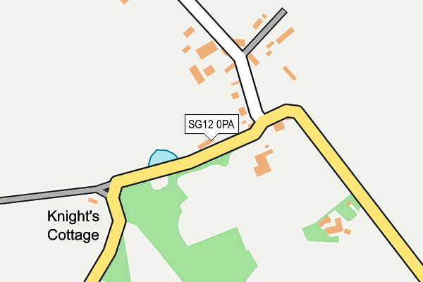 SG12 0PA map - OS OpenMap – Local (Ordnance Survey)