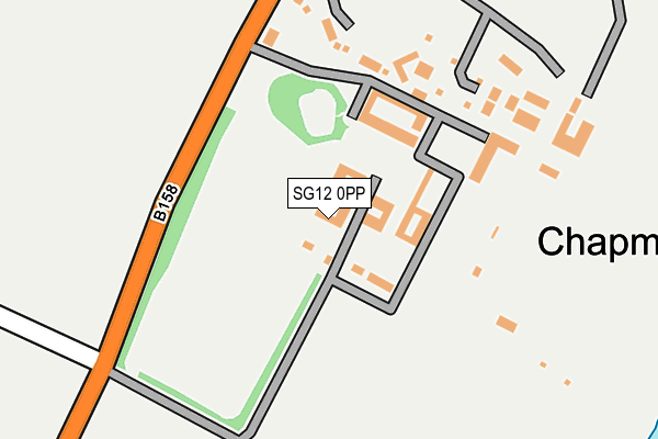 SG12 0PP map - OS OpenMap – Local (Ordnance Survey)