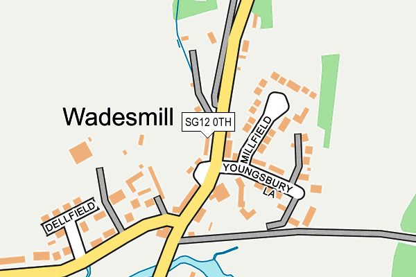 SG12 0TH map - OS OpenMap – Local (Ordnance Survey)